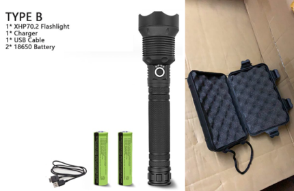 XHP70.2 Powerful Usb Led Flashlight (Option: P70.2 set A-UK)